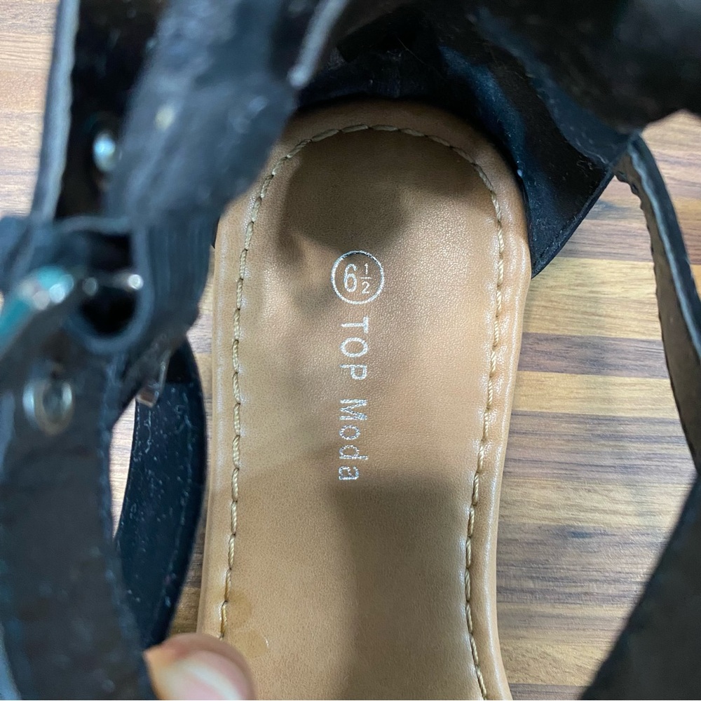 TOP Moda Black Sandals - Picture 12 of 13